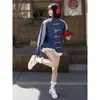 Chaqueta de moda estilo chino con tres rayas y colores contrastantes, con botones de nudo chino tradicional y cuello mao, adecuada para hombres y mujeres en primavera y otoño