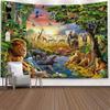 Nordic ins fundo pano fundo parede tecido decorativo planta tapeçarias tapeçaria decoração casa mural