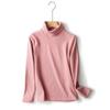 Otoño 2022 nuevo cuello alto para mujer corte ajustado adelgazante color sólido manga larga polar camiseta interior para mujer camiseta de manga larga top