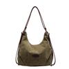 Bolso de Pana de Gran Capacidad para Mujer 2024 Nueva Moda Mochila Combinable para Clase de Estudiante Viajero Bolso Tote Multiusos