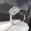 Europa y Estados Unidos nueva y popular clásica para mujer micro incrustaciones de circonita anillo de boda deseo explosivo joyería anillo de boda en stock