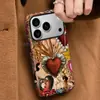 Funda Popular Europea y Americana con Forma de Corazón para Apple 15 Pro Max, Carcasa Dura, a Prueba de Golpes, Funda Película para iPhone 17, Estilo de Moda para iPhone 16