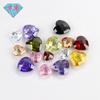 Huagang Gem Em Forma De Coração Dupla Tartaruga Cor Do Rosto Cúbico Zircon Nua Pedra Dupla Tartaruga Xadrez Rosto Jóias Acessórios