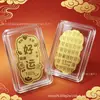 Pegatina de Teléfono de Oro Puro 999, Lámina de Oro para Éxito en Exámenes, Acumulación de Riqueza, Título en la Lista Dorada, Pegatina Dorada para Refrigerador con Adhesivo 2mg
