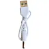 Cable CC de 0,2 m Conexión de Cabezal Redondo para Cepillo de Dientes Eléctrico 20 cm USB a 3,5 Cable de Carga CC Fabricante Venta al por Mayor Personalización