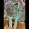 Costelas air bag cabelo mulheres oco massagem cabo longo modelagem almofada de ar cabelo longo cabelo cacheado pente casa fofo grande curva