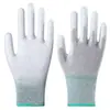 Guantes de Protección Laboral Dedos Recubiertos de PU Guantes de Fibra de Carbono Libres de Polvo Guantes con Palma Recubierta Anti-Estática Libres de Polvo Guantes de Protección Laboral Venta al por Mayor