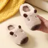 Pantuflas de Algodón para Niños Capibara Otoño/Invierno Felpa Engrosada Cálidas Pantuflas para el Hogar Padre-Hijo En Stock Dropshipping