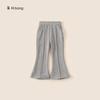 Roupas Infantis Youbao 2026 Nova Coleção Primavera e Outono Calça Casual Versátil de Cor Sólida Calças Infantis Calças Flare para Meninas