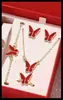 2024 Nueva Moda Estilo Casual Simple para Viajes Joyería Traje de Mariposa para Mujer Todo Fósforo Doble Amor Joyería en stock