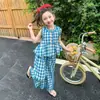 Vestido de Verano Nuevo, Elegante y Dulce para Niñas 2026 Vestido de Verano a Cuadros Vestido Infantil Vestido Camiseta sin Mangas de Bebé en Stock