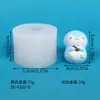 Pinguim Desenho Animado Fofo Molde de Silicone 3D Pingente de Joia DIY Chaveiro Acessórios para Bolsa Molde de Silicone