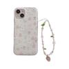 Funda Ins Linda de Animal Blanco para Teléfono Móvil para Apple 16Pro Max 15Pro Cadena Colgante iPhone14 Resistente a Caídas 13