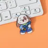 Broche acrílico de desenho animado de animal, distintivo fofo para atacado, acessório para bolsa de estudante, pequeno pingente, patch de medalha comemorativa
