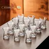 Copos de Cristal Criativos de Alta Qualidade Estilo Chinês para Uso Doméstico, Copinhos Premium de Luxo Leve, Conjunto para Servir Vinho