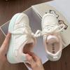 Zapatos Blancos Gruesos Frescos Estilo Campus 2025 Otoño Sneakers de Diseño Nicho Moda Estudiante Zapatos de Mujer en Stock