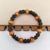 Pulsera de Madera con Cuentas de Madera de Círculo Único Popular Budista Versátil Tiktok Amazon Xiaohongshu Joyería en Vivo Pulsera Mayoreo