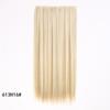 Extensiones de Cabello Liso Largo para Mujer, Estilo Europeo y Americano, Fibra Sintética, Extensiones de Cabello de Una Pieza con Clip de Cinco Secciones