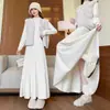 Falda plisada de punto para mujer, nueva colección Otoño/Invierno 2026, de cintura alta, adelgazante, versátil, de longitud media, con dobladillo ancho, tipo paraguas