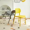 Silla de plástico, silla con respaldo engrosado de restaurante nórdico, silla para mesa de comedor en casa, silla de comedor comercial, taburete moderno simple