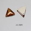Dongzhou Furo Duplo Triangular Fundo Plano Costurado à Mão Strass Alta Qualidade Strass para Vestido Roupas Vestido de Casamento Sapatos Strass Cristal Triangular