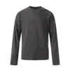 Camiseta Retrô Americana Redonda de Manga Longa 11Kn para Homens e Mulheres, Camada Interna de Liocel, Corte Ajustado, Secagem Rápida, Antibacteriana, Camada Base Térmica