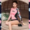 Traje de baño nuevo estilo coreano de manga larga dividido conservador traje de buceo traje de snorkel ropa de surf