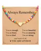 Amazon Transfronterizo Producto Nuevo Collar de Corazón con Cuentas de Colores, Lindo Regalo para Adolescentes, Collar Exquisito