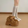 Botines estilo Martin británicos para mujer, nueva colección otoño 2026, suela gruesa, altura media de la pantorrilla, adelgazantes, que realzan la altura, botines retro con cordones