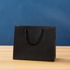 Bolsa preta em estoque atacado acessórios de presente saco de presente roupas joias cosméticos saco de presente pode imprimir logotipo