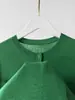 Estética CurvaDelicado y suave lana Tencel cuello Henry tejido manga corta top de otoño para mujer ajustado