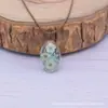 Suministro del Fabricante de Collares de Flores Secas de Gipsofila y Narciso, Colgantes de Vidrio con Piedras de Tiempo Estilo Pastoral, Estilo Dulce para Mujeres
