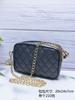 Nuevo bolso de hombro para mujer con cadena de rombos, portátil, de PU, tipo mensajero, versátil, de gran capacidad