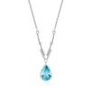 Colar Gota D'água Prata Esterlina 925 Luxo Acessível Lágrimas de Sereia Nicho Moda de Alto Padrão Elegante Colar de Prata