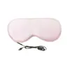 Mascarilla para Ojos de Artemisa Calentada Eléctricamente USB Seda Compresa Caliente Bloqueo de Luz Protección Ocular para el Hogar Máscara de Dormir para Aliviar la Fatiga Visual