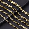 Cadena O de latón directa de fábrica, cadena de cobre antiestática, cadena para ropa, equipaje, cadena para mascotas, cadena para accesorios de joyería DIY