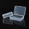 Caja de plástico PP rectangular, caja de almacenamiento rectangular, caja de almacenamiento transparente para piezas, caja de embalaje de productos pequeños, venta al por mayor