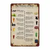 Divulgación Científica sobre Conocimiento de la Cerveza, Letrero Retro de Lata y Aluminio, Pintura de Decoración de Paredes para Bares, Restaurantes de Barbacoa, Ktvs, Letrero Metálico