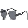 Novedad Gafas de Sol Sin Marco Bordes Cortados Tono Vibrante Estilo Coreano de Celebridad de Internet para Mujer Gafas Anti-UV para Conducir Gafas en Vivo