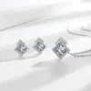 Colar geométrico com explosões ao vivo transfronteiriças, zircônia e diamante, brincos leves, corrente de colar de luxo, joias de alta qualidade, atacado