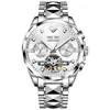 Nuevo Modelo de Gama Alta de Weibao Long con Informe de Certificación, Reloj Mecánico Automático para Hombre con Calendario Perpetuo de Diamante Genuino para Ventas Transfronterizas