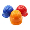 Casco protector anti-aplastamiento para sitio de construcción imprimible de alta resistencia ABS con tres crestas engrosado transpirable fabricantes de cascos