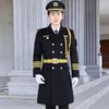 Abrigo de Seguridad Ropa de Trabajo Largo Conserje Propiedad Hotel Recepción Piloto Abrigo de Algodón Grueso Resistente al Frío