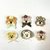 Otoño e Invierno Nuevo Estilo Bordado de Cabeza de Oso Aplique de Tela Accesorios para el Cabello Pasadores Materiales Zapatos Sombreros Pantalones Calcetines Bufandas Accesorios de Ropa