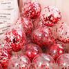 Globos de látex redondos transparentes con lentejuelas de 12 pulgadas para fiestas navideñas, con decoración de escena, venta al por mayor, fabricantes de globos.