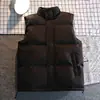 Colete Masculino de Cor Sólida para Outono e Inverno, com Gola Alta, Tendência, Bonito, Sem Mangas, Jaqueta Corta-vento Quente de Algodão Masculina, Jaqueta Acolchoada de Algodão Masculina