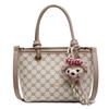 Moda Xadrez Simples Combina com Tudo Vintage Bolsa Balde Trabalho Deslocamento Novo Estilo Casual Estilo Ocidental Bolsa Transversal
