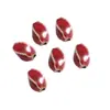 Estilo Retro Color Cerámica Cuentas Pequeñas Cuatro Cuentas Retorcidas Material Accesorios para Cuerda de Mano Cerámica Cuentas Diy Joyería Pequeña