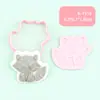Serie de Animales de Alivio Moldes para Estampar y Cortar Galletas DIY con Diseño de Prensa 3D Realista, Imprescindible para Hornear