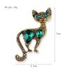 Lanhao retro simples gatinho broche personalizado animal pin moda europeu e americano mid-ancient cat corpete acessórios para mulheres